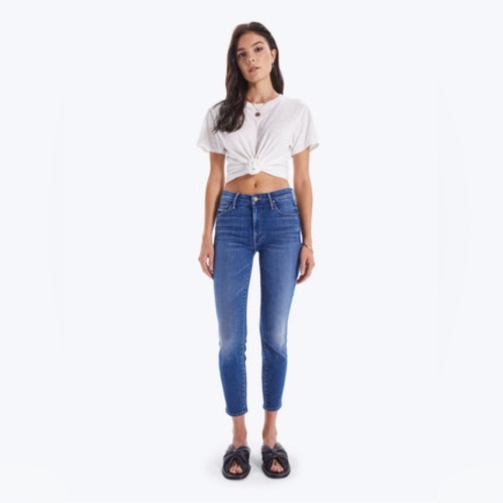 RARE MOTHER NWOT The Looker Crop in Let's Just Be Friends— Size 25